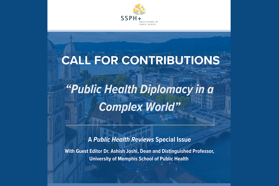 Call for Contributions to the Special Issue ‘Public Health Diplomacy in a Complex World’ Published in Public Health Reviews